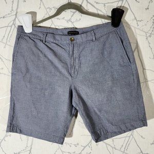 Saks Fifth Avenue Blue Dots Printed Chino Shorts